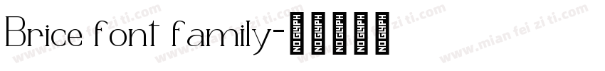 Brice font family字体转换